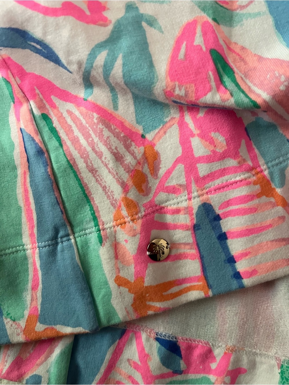 Lilly Pulitzer Small Pink Tropical Print Sleeveless Shift Dress Resort Preppy - Picture 9 of 9